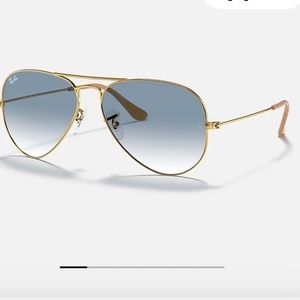 Ray Ban Aviator Gradient Light Blue